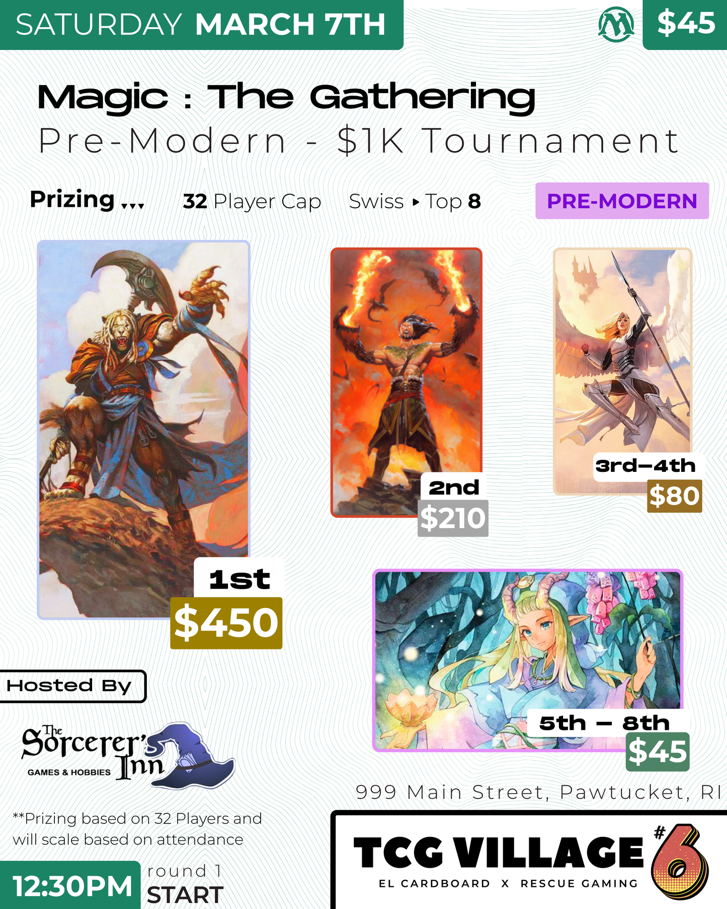 TCGv6 : Magic: The Gathering : Pre-Modern - $1k Tournament