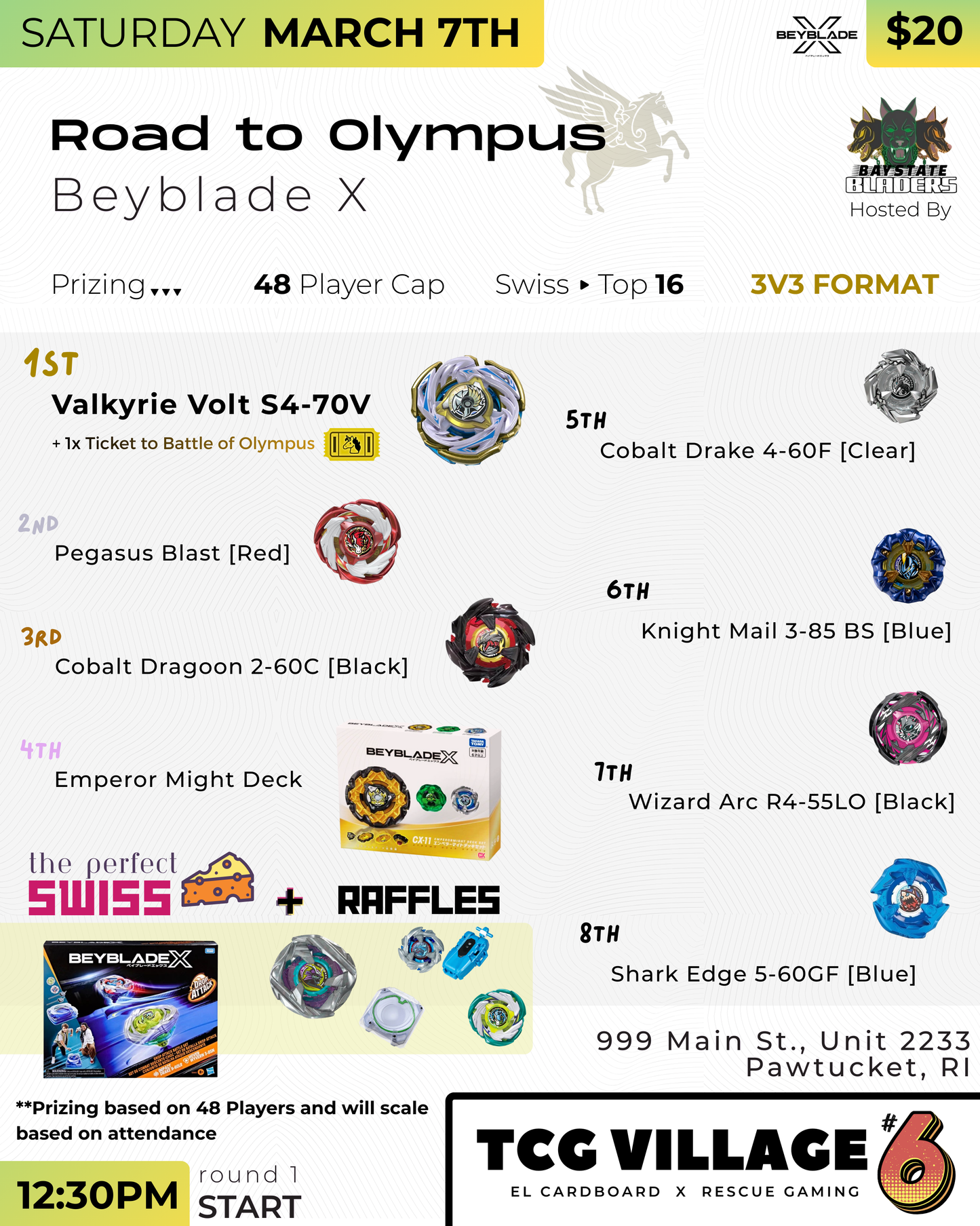 TCGv6 : BeybladeX : Road to Olympus Tournament