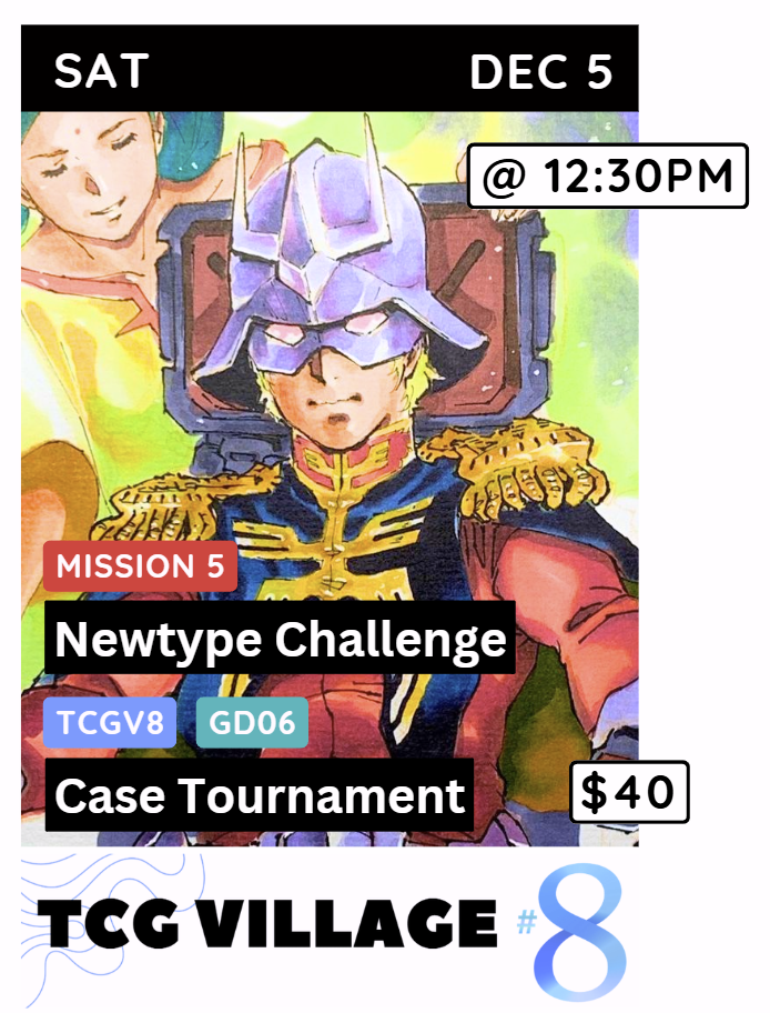 TCGv8 : Gundam : NTC, Mission 5 : GD06 Case Tournament
