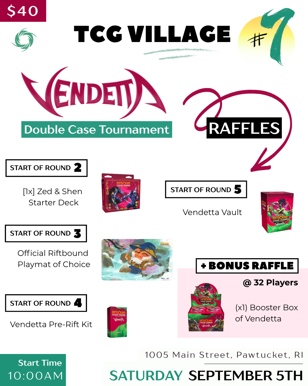 TCGv7 : Riftbound : Vendetta Double Case Tournament